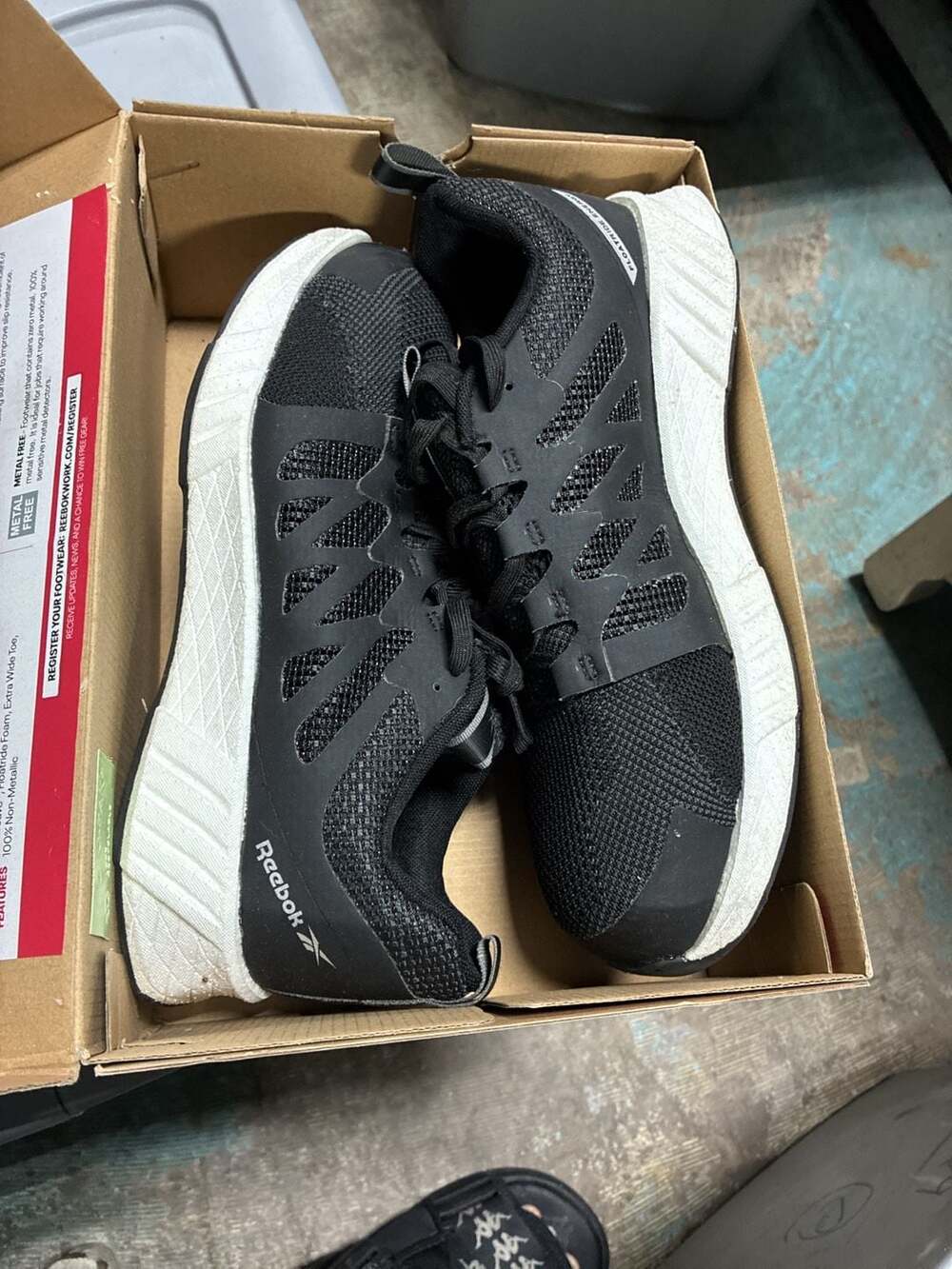 Reebok Fusion Flexweave Work RB413 Women's 10.5W Black Composite